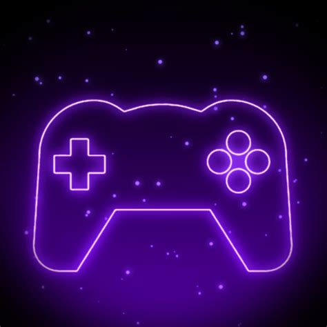 Games Neon Icons • ´ Purple Games Dark Purple Aesthetic Space Icons