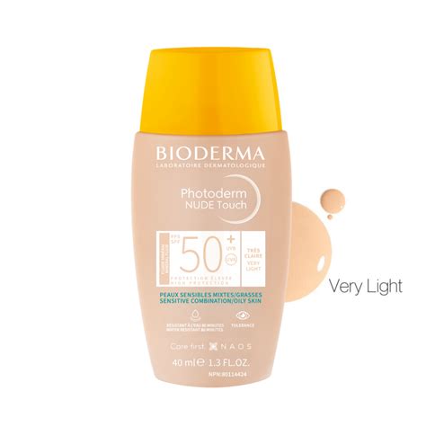 Bioderma Photoderm NUDE Touch SPF 50 Teinte Very Light BetaBeauty