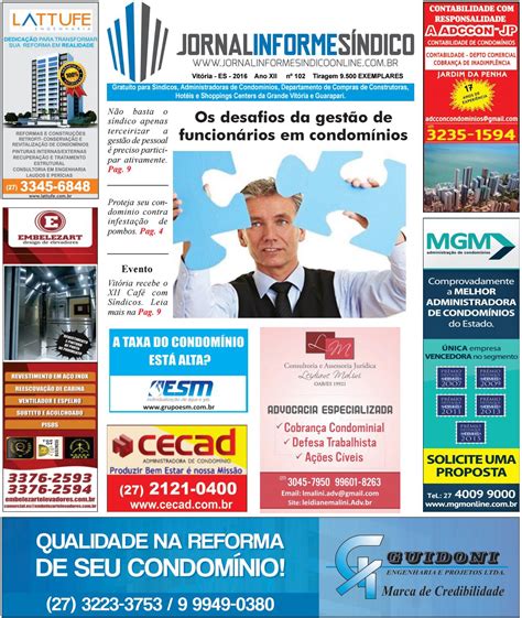 Jornal Informe S Ndico Edi O By Informe Sindico Issuu