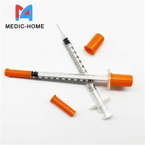 Disposable Medical Products Insulin Syringe 0 3ml 0 5ml 1ml With 29g