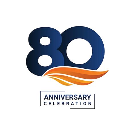 Premium Vector 80th Anniversary Logo Perfect Logo Design For