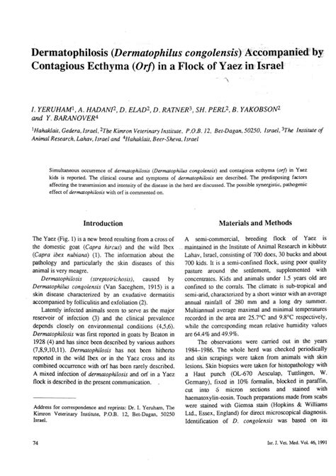 Pdf Dermatophilosis Dermatophilus Congolensis Accompanied By