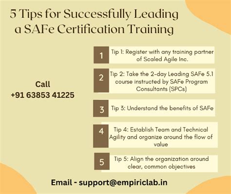 5 Tips For Successfully Leading A Safe Certification