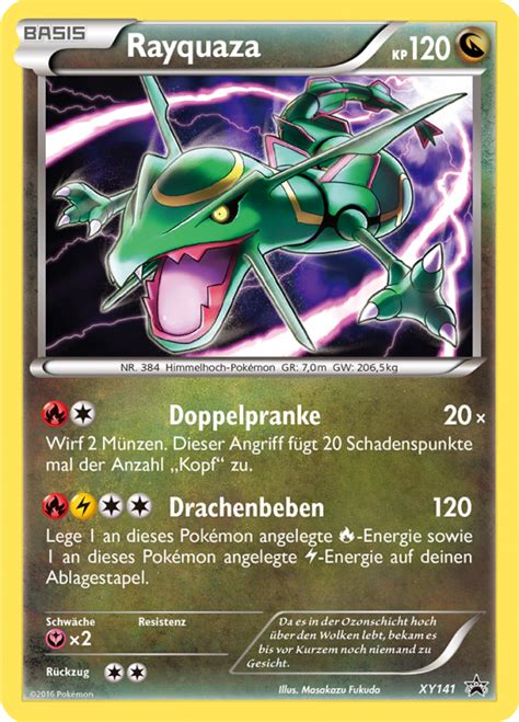 Rayquaza Xy Wert Bild K Nstler Seltenheit Pokemonkarte De