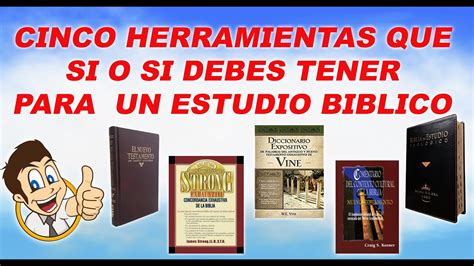 Herramientas Que Debes Tener Para Comenzar Un Estudio Biblico Youtube