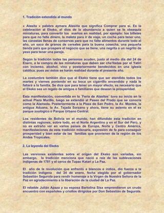 Alasitas Y Ekeko PDF