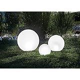 Set Sfere Luminose Globi Da Esterno Illuminazione Da Giardino Amazon