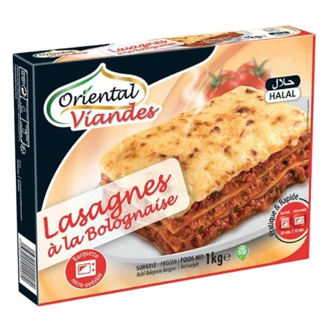 Plats Cuisin S Halal Lasagnes Bolognaise Oriental Viandes La Boite De