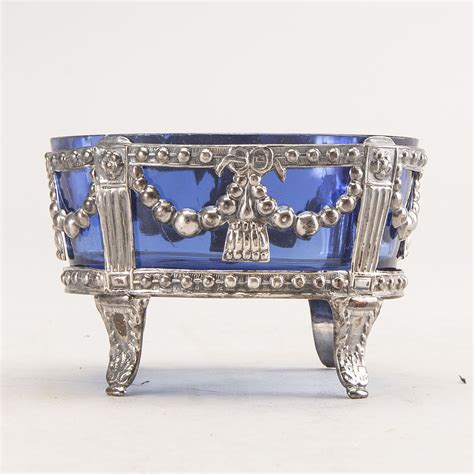 A Swedish 18th century Gustavian silver salter mark of C Engelholm