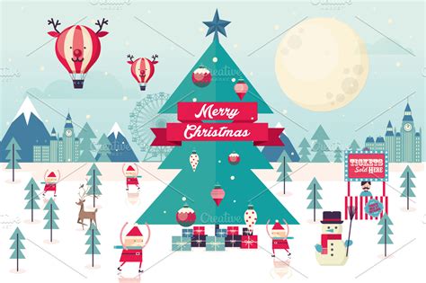 winter wonderland vector ~ Illustrations ~ Creative Market