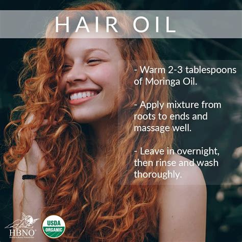 Hbno Pure Organic Moringa Oil For Hair 4 Oz 120 Ml 100 Pure And Usda Certified Premium