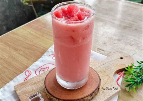 Resep Es Semangka Susu Oleh Ayu Mama Aura Cookpad