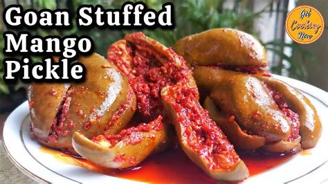 Goan Mango Pickle Recipe Easy Goan Stuffed Mango Pickle Recipe Goan