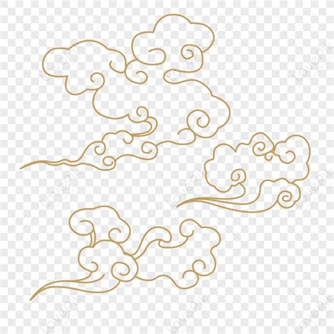 Chinese Wind Auspicious Clouds Simplicity Cloud Chinese Style Png