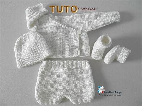 Tuto Modèle layette bb patron à tricoter tricot bébé