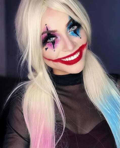 Maquiagem De Halloween Arlequina - Maquiagem da Arlequina: passo a passo + 24 fotos