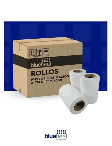 Rollo De Papel De Sublimaci N Blue Heat Cm X M Gr Light