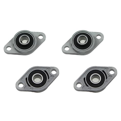 Pcs Kfl Mm Id Silver Zinc Alloy Pillow Block Flange Bearing Self