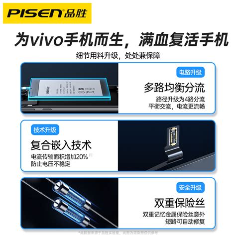 品胜适用vivo电池S10E手机s5 s6 s7电板S1Pro超大容量正品vivoS1更换vovi服务vivos9 S7e旗舰店官网 虎窝淘