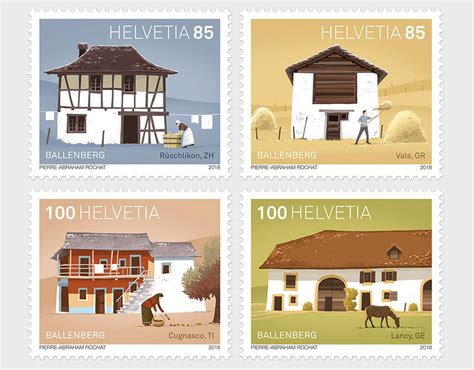 Timbres Poste Suisses Behance