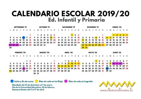 Calendario Escolar 2019 Para Imprimir