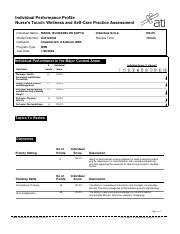 Wellness And Self Care Practice Assessment Pdf Individual Performance