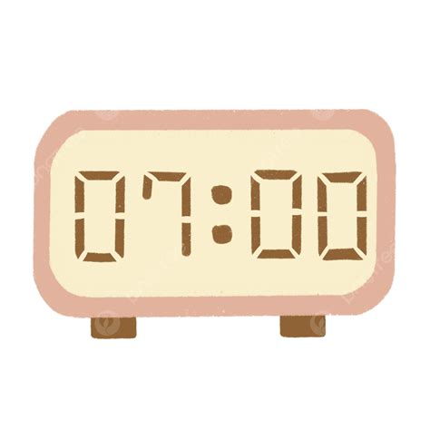 Digital O Clock Aesthetic Clock Aesthetic Time PNG Transparent