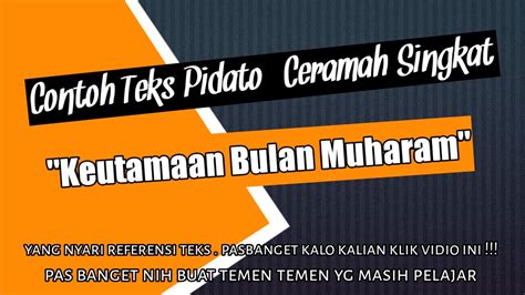 Contoh Teks Pidato Ceramah Singkat Untuk Belajar Keutamaan Bulan