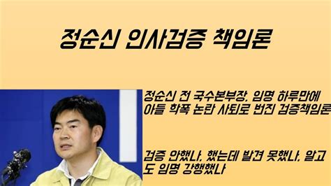 최병묵의 팩트 정순신 인사검증 책임론 Youtube