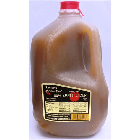 Gallon Apple Cider Apples Martins Emerald