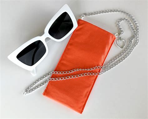 Fabric Eyeglass Pouch Sunglass Pouch Eyeglass Chain Eyeglass Case