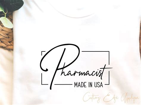 Pharmacist Made In Usa Svg Cut File Rph Graduation Pharmacy Meds Pills