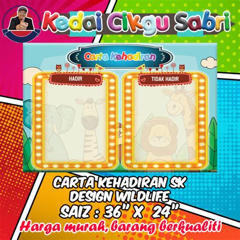 BANNER CARTA KEHADIRAN SK SAIZ BESAR Shopee Malaysia