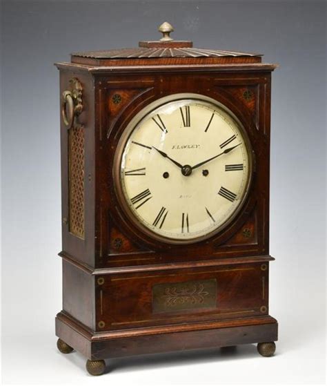 Sold Price A Regency Brass And Mahogany Double Fusee Bracket Clock By