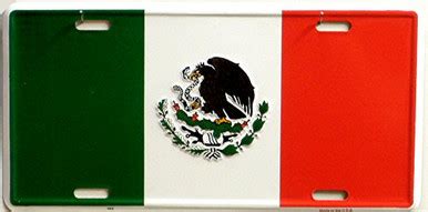 MEXICO LICENSE PLATE - Old Time Signs