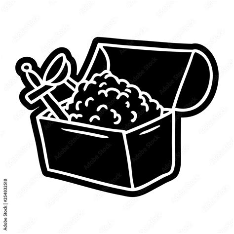 cartoon icon drawing of a treasure chest Stock Vector | Adobe Stock