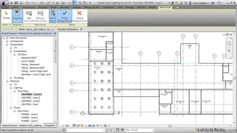 Revit Mep Tutorial Creating Lighting Circuits Youtube