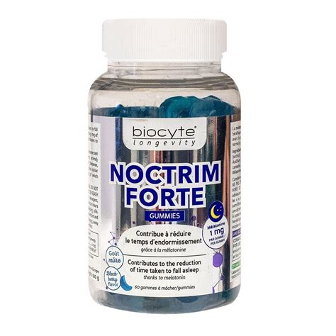 Biocyte Noctrim Forte Gummies R Duire Temps Endormissement