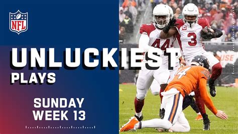 Unluckiest Plays From Sunday Week 13 Nfl 2021 Highlights Youtube