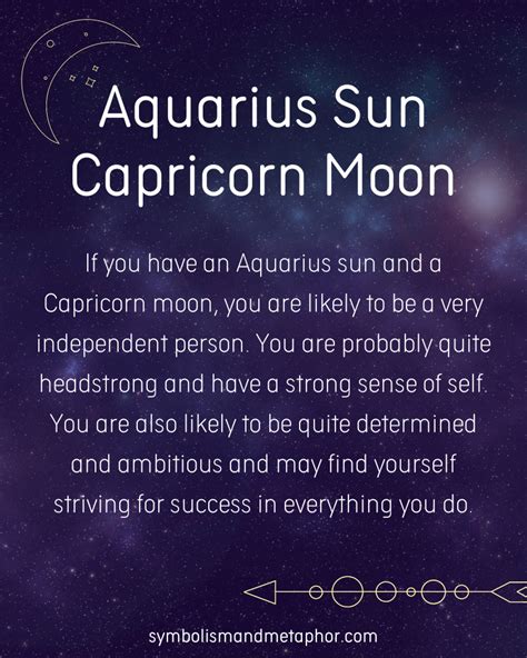 12 Aquarius Sun Capricorn Moon Personality Traits