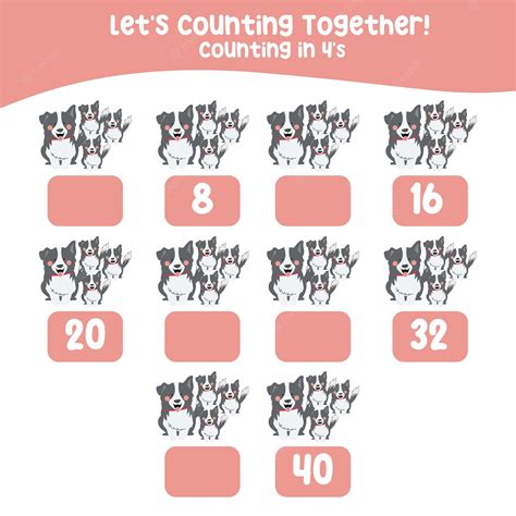 Premium Vector | Counting animal for children. Educational printable math worksheet. Counting ...