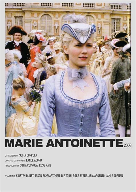 MARIE ANTOINETTE Minimalist Poster In 2024 Marie Antoinette