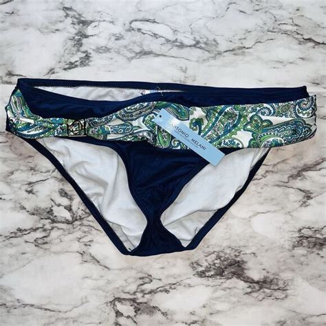 ANTONIO MELANI Swim Nwt Antonio Melani Women Navy Paisley Bikini