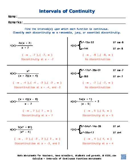 Free Limits Worksheets, Printables - Worksheets Library