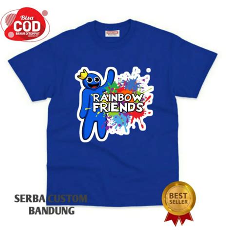 Jual Kaos Anak Baju Anak Rainbow Friends Blue Bahan Premium Shopee