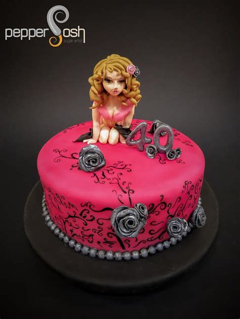 Sexy At Decorated Cake By Pepper Posh Carla Cakesdecor