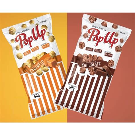 Pop Up Pipoca Doce Caramelizada Chocolate Ou Caramelo G Shopee Brasil