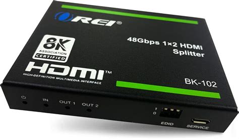 Amazon Orei K Hdmi Splitter X Duplicate Mirror Any Hdmi