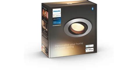 PHILIPS HUE LED EINBAUSPOT White Ambiance Milliskin Rund Aluminium 250