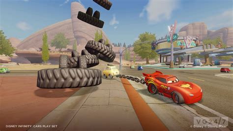 Disney Infinity Screens And Video Show The Cars Play Set Vg